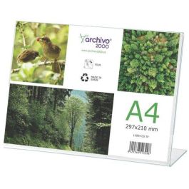 Archivo 2000 Expositor Sobremesa en Forma de L DIN A4 Horizontal 65x300x215 mm en Poliestireno Transparente Precio: 3.88999996. SKU: B136E3PQHV