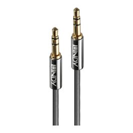 LINDY 35322 Audiokabel Cable de Audio 3.5mm Macho a Macho Cromo Line 2m Antracita