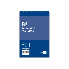 Liderpapel Talonario Facturas T200 Original y Copia 8º con IVA