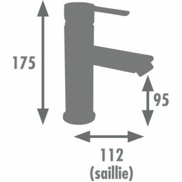 Edouard Rousseau EDR8414194402632 Mezclador de Lavabo Dower Cartucho Cerámico Ø 35mm Tope Eco-stop Aireador Reductor Caudal Cromo