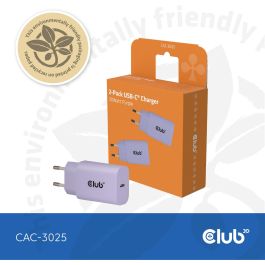 Club3D CAC-3025 Lifestyle Cargador USB-C 30W, 2 unidades, lila Precio: 50.79000047. SKU: B15RYMEXGF