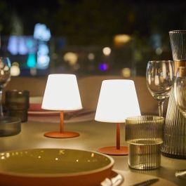 Lumisky LUM3666162006969 Juego de 2 lámparas de mesa inalámbricas TWINS Terracota H16 cm LED