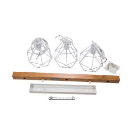 SKD-P80017 Lámpara Colgante Indaiatuba de Metal y Madera Estilo Nórdico Casquillo E27