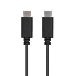 Nanocable Cable USB 2.0 3A Tipo C, carga rápida, 480Mbps, compatible Thunderbolt 3, 1m, negro