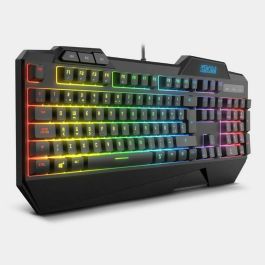 Teclado y Ratón Gaming Krom NXKROMKRSHRSP Negro