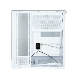 Zalman P40 Prism White Midi Tower PC, Caja de ordenador Blanco, Panel de vidrio templado, Iluminación RGB