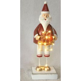 Figura Navidad Tradicional DKD Home Decor Rojo Dorado 4 x 20 x 7 cm (4 Unidades)