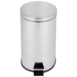 PROBBAX - SO-6020-MSSTL - Papelera de pedal - 29,6 cm de Ø x 44,5 cm de alto - 20 L - Acero brillante