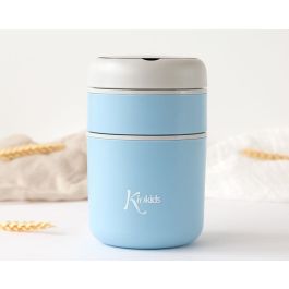 KioKids Termo Alimentos Bebé +0 Meses 710 ml Acero Inoxidable 304 Doble Compartimento Azul para Sólidos y Papillas con Cuchara Precio: 11.79000042. SKU: B1FLMZS4W7