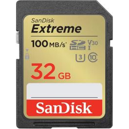 SanDisk Tarjeta de Memoria Extreme SDXC 32GB 100MB/s Lectura 60MB/s Escritura V30 U3 Clase 10 para Cámaras Precio: 30.50000052. SKU: B1FHYKLYLE