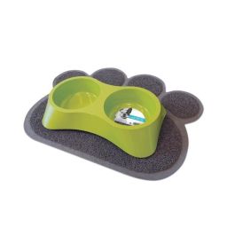 Alfombrilla de baño MPETS Paw - Para gatos - 60x45cm - Gris