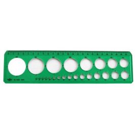 Domingo Ferrer Plantilla para Trazar Círculos 1-35 mm, Plástico Verde, Resistente a Golpes, 24.5 cm de Longitud Precio: 18.99130695. SKU: B1C5BDTB52