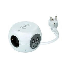 Combiball, carga inalámbrica + 3 tomas (2pt+t) + 2 usb a + 2 usb c, blanca Precio: 33.7900002. SKU: B1GKY3Z3CX