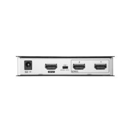 Aten VS182B-AT-G Distribuidor/Splitter HDMI True 4K de 2 Puertos, 60Hz, 3840x2160, 4Kx2K, 4096x2160, HDCP, Plug & Play, Plata/Negro