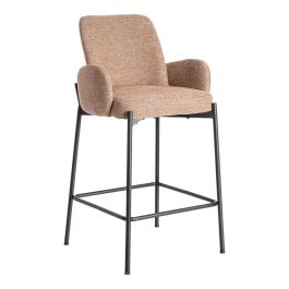 Taburete Jaspeado Rosa Tejido-Metal 48,50 X 48,50 X 95 cm