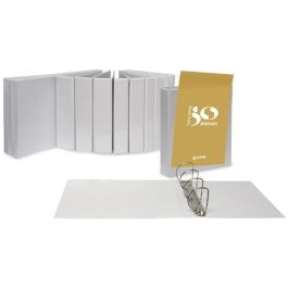 Grafoplás Carpeta Canguro Anillas Mixtas 4x40 mm A3 Apaisado Cubierta Forrada PVC Blanco Precio: 10.99000045. SKU: B1F4YM58G6