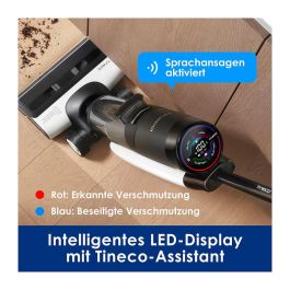 Tineco Floor One S7 Flashdry Pet Aspiradora Vertical Húmeda y Seca con Depósitos de 0,85 L y 0,72 L 230W Negro