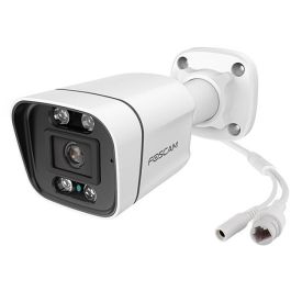 Foscam FNA108E-B4-2T Set de Cámaras de Vigilancia con Grabador, 4 Cámaras 4K, Color Blanco