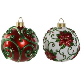 Decoracion Navidad Tradicional DKD Home Decor Verde Rojo 24 x 28 x 24 cm (2 Unidades)