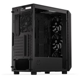 ENDORFY EY2A010 ARX 500 Air TG Black - Caja PC Midi Tower Gaming con Panel y Ventana Lateral de Vidrio Templado