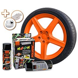 Foliatec FO2098 Spray Film Kit NEON Removible para Vehículos, Hogar y Jardín - 400ml + Capa Base y Boquilla Extra