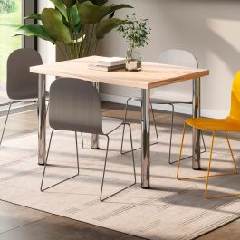 Emuca Tablero para mesa, 1150x750mm, espesor 30mm, Madera, Efecto roble