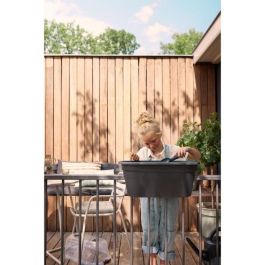 ELHO - Gb Balconniere Set De Cult 55 - Living Black - L 55 x A 28,5 x A 25 cm - Balcón - 100% reciclado ELHO - Gb Balconniere Set De Cult 55 - Living Black - L 55 x A 28,5 x A 25 cm - Balcón - 100% reciclado