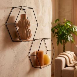 Perchero Max Home Hierro Madera MDF (6 Unidades)