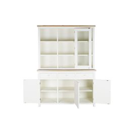 Vitrina Tradicional DKD Home Decor Blanco Roto Natural 44 x 199 x 141.5 cm