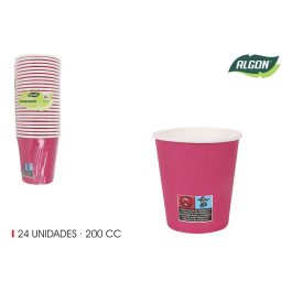 Set de 24 vasos de cartón fucsia 200 cc Algon (36 Cajas) Precio: 26.8899994. SKU: B14DZXMWH8