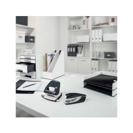 Portarrollo Sobremesa Leitz Wow Dual Para Cintas 33 Mt Color Blanco-Negro