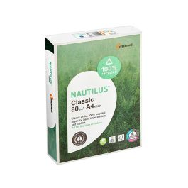 Papel Fotocopiadora Nautilus Din A4 80 gramos Paquete De 500 Hojas 100% Reciclado