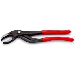 Knipex 81 01 250 - Alicates para Sifones, Tubos Plástico y Conectores, Mango Ergonómico de Plástico Rojo, 25cm
