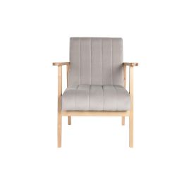 Sillon Sixties DKD Home Decor Gris Natural 68 x 81 x 63 cm