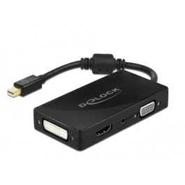 DELOCK Mini DisplayPort 1.2 Adapter zu VGA / HDMI / DVI / Audio Buchse 4K Passiv schwarz Precio: 47.59000059. SKU: B16QGKALKF
