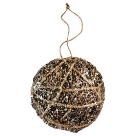 DKD Home Decor Adorno Colgante para Decoración Navideña Estilo Alpino de Ratán Marrón, 10x10x10 cm - Pack de 6 Unidades Precio: 5.51034. SKU: B1BF95F2TM