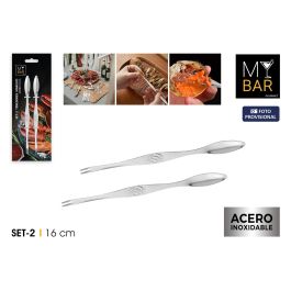 Inde Set de 2 Tenedores de Marisco de Acero Inoxidable 16 cm My Bar (24 Unidades) Precio: 30.50000052. SKU: B1CRR3PMLP