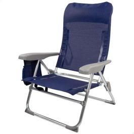Silla playa aluminio plegable 6 posiciones madeira 46x58x87 cm Silla playa aluminio plegable 6 posiciones madeira 46x58x87 cm