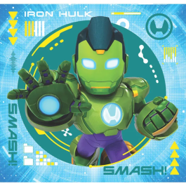 Clementoni Puzzle 3x48 Piezas Iron-Man Cuadrado y Su Increíble CLE8005125250042