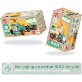 Falk Moto-tractor Maurice Volante y Remolque 100% Fabricado en Francia 90% Plástico Reciclado A partir de 12 Meses AAAAI16075