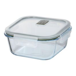 San Ignacio Fiambrera Experto de Vidrio Borosilicato Cuadrada Hermética 800 ml con 4 Cierres y Válvula, Apta para Lavavajillas, Horno y Congelador, 15.9 x 15.9 x 7 cm Precio: 5.5781. SKU: B1AGJV4WPX