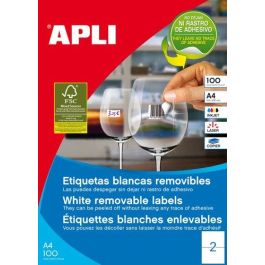 Etiquetas Adh.Impr.Apli A4 Blanca C.Rectos Removible Caja 100H 210X148 Mm 200 Uds.(03059) Precio: 32.58999964. SKU: S8400931