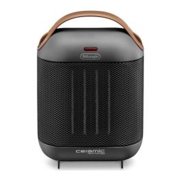 Delonghi HFX30C18 Calentador de Ventilador Cerámico 1800W, 2 Potencias, Función Verano, Termostato, Antivuelco, Gris