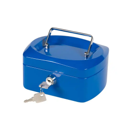 Q-connect Caja Fuertes 6' 152x115x80 mm Azul Con Portamonedas Y Clasificador Precio: 17.78999959. SKU: BIX37654