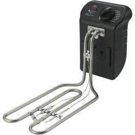 Continental Edison CERFR3IN2 Freidora de Acero Inoxidable 3 L, 2000W, Termostato Regulable, Elementos Lavavajillas