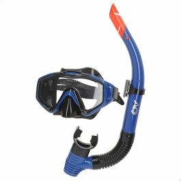Gafas de Buceo con Tubo AquaSport Azul Rojo (6 Unidades) Gafas de Buceo con Tubo AquaSport Azul Rojo (6 Unidades)