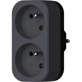 QUARX QUA4004282472360 Biplite Enchufe Doble 2P 16A Negro y Gris Antracita Conforme Norma NF QUARX QUA4004282472360 Biplite Enchufe Doble 2P 16A Negro y Gris Antracita Conforme Norma NF