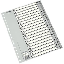 Esselte Separador Multitaladro Folio Gris Con Carátula Índice Cartón Blanco - Negro Precio: 3.50000002. SKU: BIX47139
