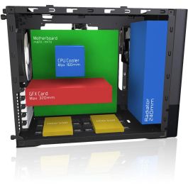 Fractal Design Node 804 Caja Negra Mini-Tower para Placas Micro ATX y Mini-ITX