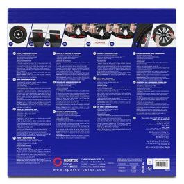 Sparco Tapacubos Sicilia Bicolor 15" Plata-Negro CS5 SPC1573SVBK 4 Unidades